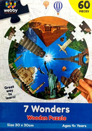 Webby - 7 Wonders Wooden Puzzle
